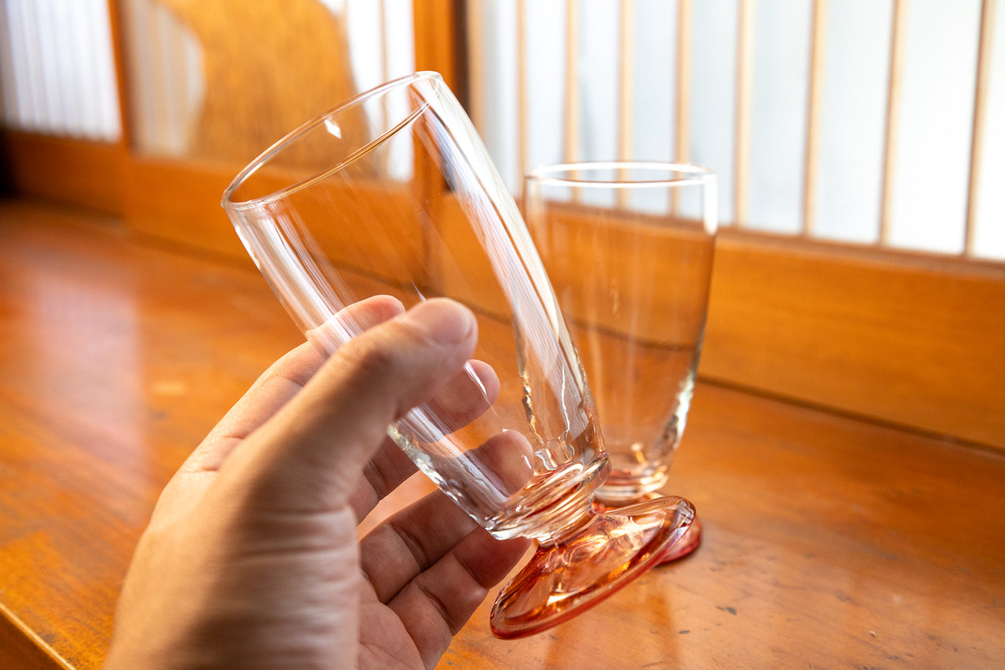 レトロなパフェグラス