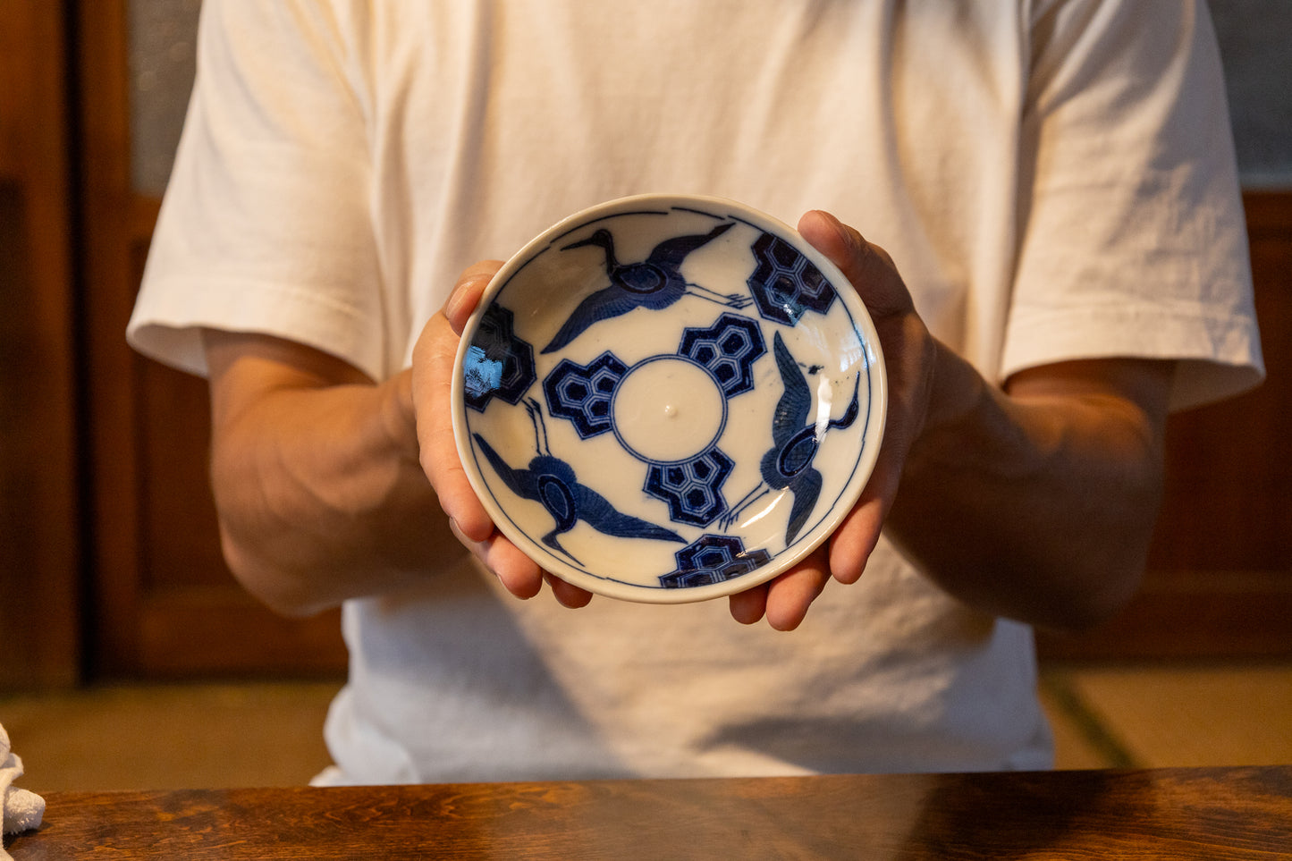 鶴のお皿