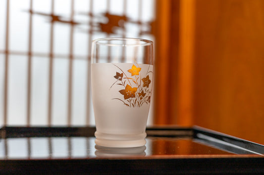 スミレのビアグラス