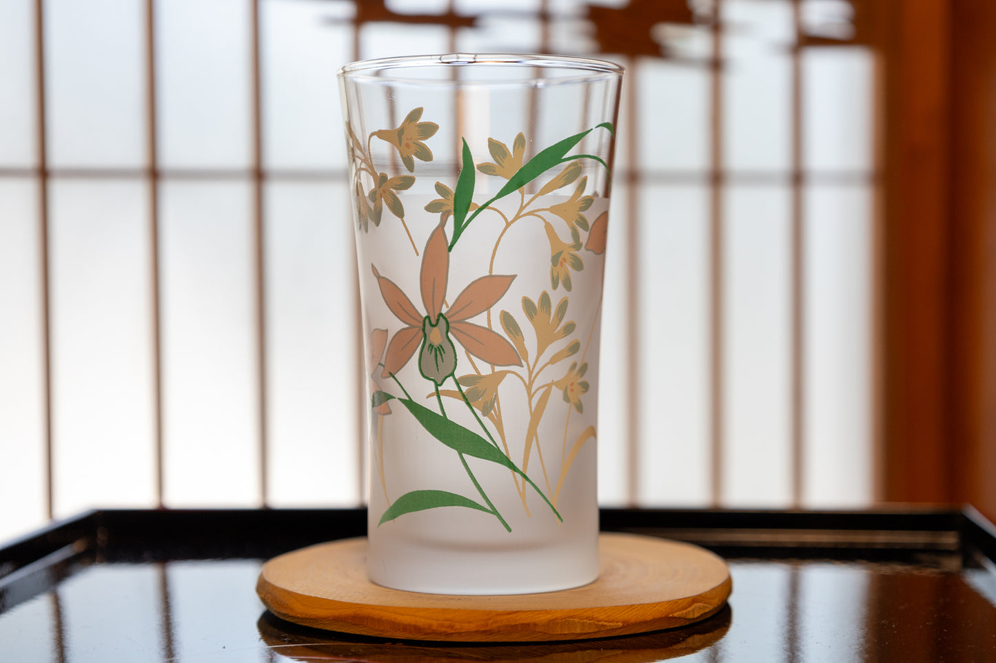 お花のグラス