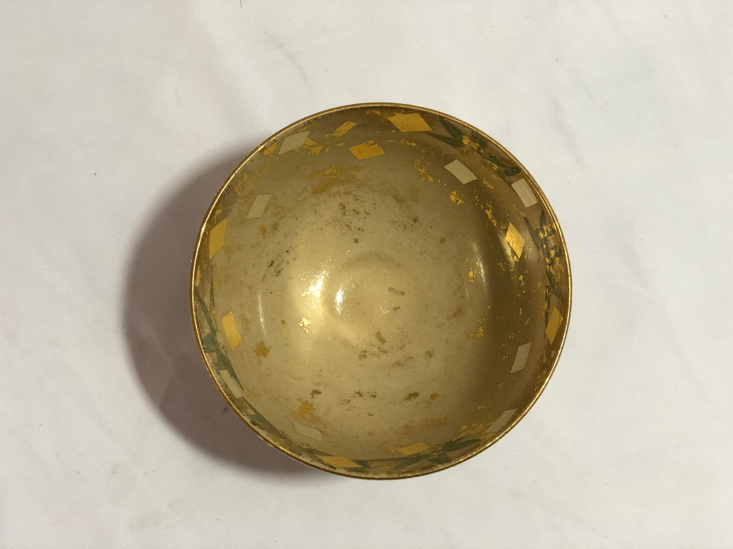 竹柄の抹茶茶碗