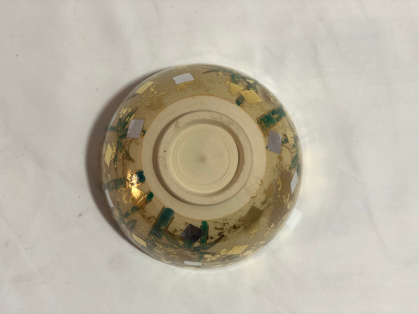 竹柄の抹茶茶碗
