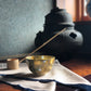 竹柄の抹茶茶碗